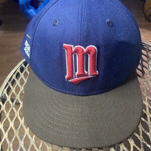 Minnesota Twins Bomba Squad Patch New Era 59FIFTY Pink UV Pro Image Hat Size 7